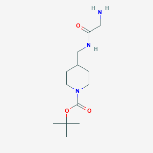 molecular formula C13H25N3O3 B3117705 tert-Butyl 4-((2-aminoacetamido)methyl)piperidine-1-carboxylate CAS No. 226249-72-5