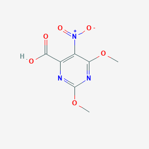 molecular formula C7H7N3O6 B3117718 2,6-Dimethoxy-5-nitro-4-pyrimidinecarboxylic acid CAS No. 226559-53-1