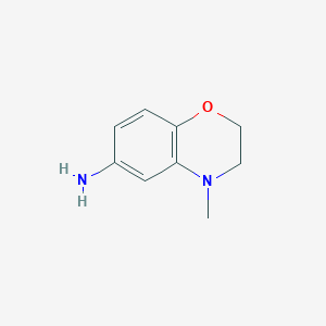 molecular formula C9H12N2O B3117727 4-methyl-3,4-dihydro-2H-1,4-benzoxazin-6-amine CAS No. 226571-61-5