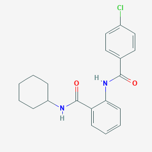 2-[(4-chlorobenzoyl)amino]-N-cyclohexylbenzamide