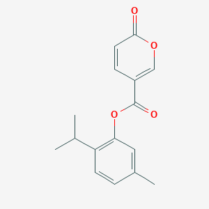 molecular formula C16H16O4 B311775 2-isopropyl-5-methylphenyl 2-oxo-2H-pyran-5-carboxylate 