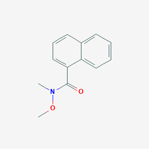 molecular formula C13H13NO2 B3117768 N-methoxy-N-methylnaphthalene-1-carboxamide CAS No. 226931-26-6