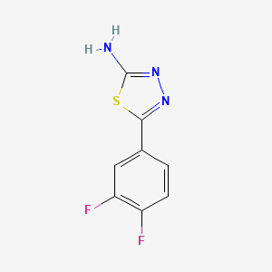 molecular formula C8H5F2N3S B3117775 5-(3,4-Difluorophenyl)-1,3,4-thiadiazol-2-amine CAS No. 226983-52-4
