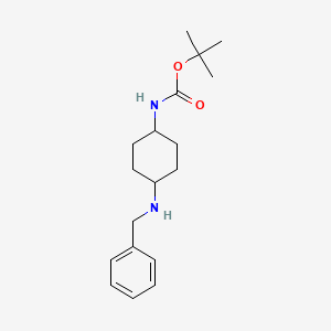 molecular formula C18H28N2O2 B3117776 tert-Butyl (4-(benzylamino)cyclohexyl)carbamate CAS No. 227017-81-4