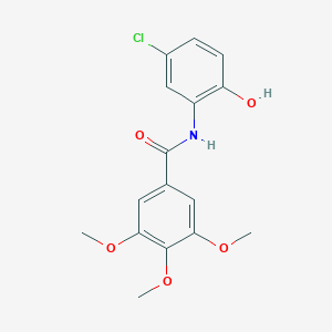 molecular formula C16H16ClNO5 B311782 N-(5-chloro-2-hydroxyphenyl)-3,4,5-trimethoxybenzamide 
