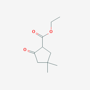 molecular formula C10H16O3 B3117832 Ethyl 4,4-dimethyl-2-oxocyclopentane-1-carboxylate CAS No. 22773-08-6