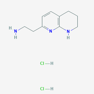 molecular formula C10H17Cl2N3 B3117838 2-(5,6,7,8-Tetrahydro-1,8-naphthyridin-2-yl)ethanamine dihydrochloride CAS No. 227751-79-3