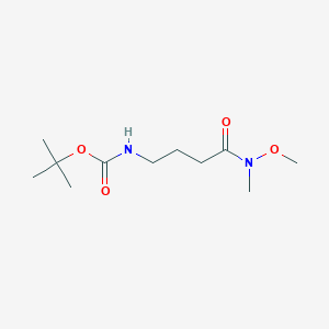 molecular formula C11H22N2O4 B3117843 叔丁基-4-(甲氧基(甲基)氨基)-4-氧代丁基氨基甲酸酯 CAS No. 227751-84-0