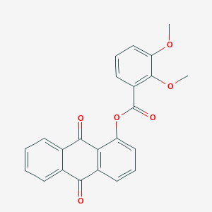 9,10-Dioxo-9,10-dihydro-1-anthracenyl 2,3-dimethoxybenzoate