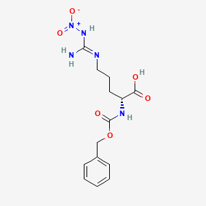 molecular formula C14H19N5O6 B3117861 Z-D-Arg(NO2)-OH CAS No. 2279-08-5