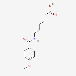 molecular formula C14H19NO4 B3117894 6-[(4-Methoxybenzoyl)amino]hexanoic acid CAS No. 22834-47-5