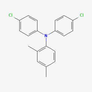 molecular formula C20H17Cl2N B3117912 N,N-bis(4-chlorophenyl)-2,4-dimethylaniline CAS No. 228718-48-7