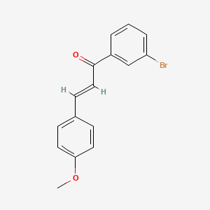 molecular formula C16H13BrO2 B3117983 (2E)-1-(3-bromophenyl)-3-(4-methoxyphenyl)prop-2-en-1-one CAS No. 22966-28-5