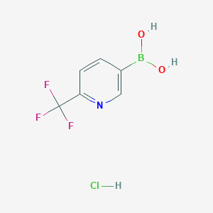 molecular formula C6H6BClF3NO2 B3118006 (6-(Trifluoromethyl)pyridin-3-yl)boronic acid hydrochloride CAS No. 2304634-22-6
