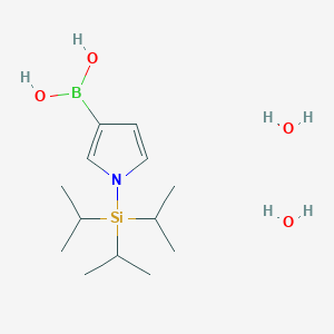 molecular formula C13H30BNO4Si B3118014 (1-(Triisopropylsilyl)-1H-pyrrol-3-yl)boronic acid dihydrate CAS No. 2304635-79-6