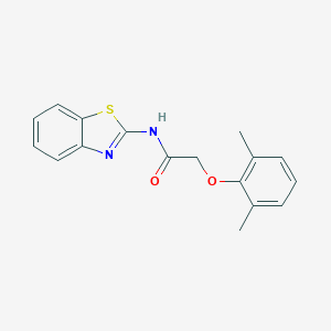 molecular formula C17H16N2O2S B311802 N-(1,3-benzothiazol-2-yl)-2-(2,6-dimethylphenoxy)acetamide 