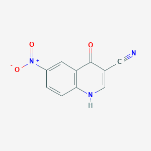molecular formula C10H5N3O3 B3118024 6-Nitro-4-oxo-1,4-dihydroquinoline-3-carbonitrile CAS No. 2305-65-9