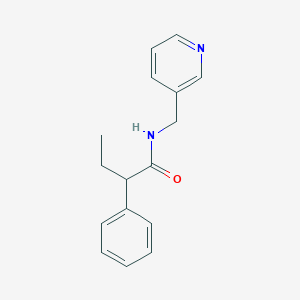 molecular formula C16H18N2O B311804 2-phenyl-N-(pyridin-3-ylmethyl)butanamide 