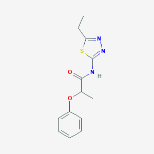 molecular formula C13H15N3O2S B311806 N-(5-ethyl-1,3,4-thiadiazol-2-yl)-2-phenoxypropanamide 