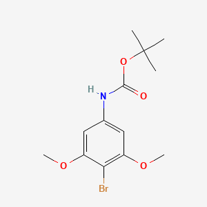 molecular formula C13H18BrNO4 B3118129 tert-Butyl 4-bromo-3,5-dimethoxyphenylcarbamate CAS No. 232275-48-8