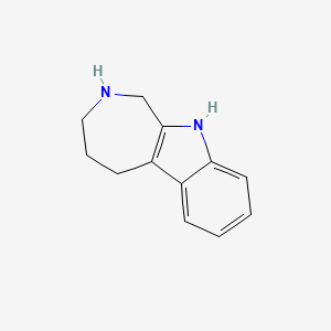 molecular formula C12H14N2 B3118140 1,2,3,4,5,10-Hexahydroazepino[3,4-b]indole CAS No. 23240-51-9