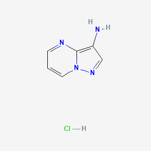 molecular formula C6H7ClN4 B3118148 Pyrazolo[1,5-a]pyrimidin-3-amine hydrochloride CAS No. 232600-78-1