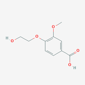 molecular formula C10H12O5 B3118158 4-(2-Hydroxyethoxy)-3-methoxybenzoic acid CAS No. 23294-55-5