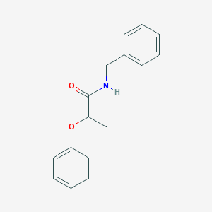molecular formula C16H17NO2 B311816 N-benzyl-2-phenoxypropanamide 