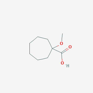 molecular formula C9H16O3 B3118160 1-Methoxycycloheptane-1-carboxylic acid CAS No. 232940-60-2