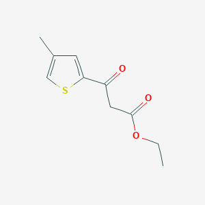 molecular formula C10H12O3S B3118187 3-(4-甲硫基噻吩-2-基)-3-氧代丙酸乙酯 CAS No. 2340294-56-4