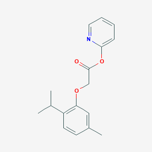 molecular formula C17H19NO3 B311819 2-Pyridinyl (2-isopropyl-5-methylphenoxy)acetate 