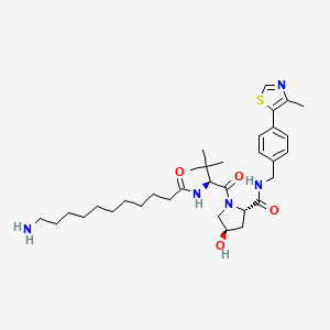 molecular formula C33H51N5O4S B3118193 (S,R,S)-Ahpc-C10-NH2 CAS No. 2341796-74-3