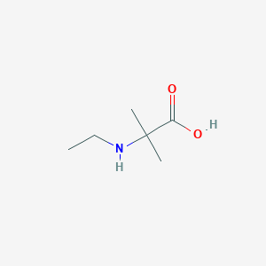 molecular formula C6H13NO2 B3118196 2-(ethylamino)-2-methylpropanoic acid CAS No. 23441-02-3