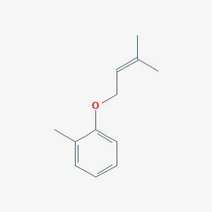 molecular formula C12H16O B3118201 醚，3-甲基-2-丁烯基邻甲苯基 CAS No. 23446-47-1