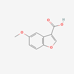 molecular formula C10H8O4 B3118209 5-甲氧基-1-苯并呋喃-3-羧酸 CAS No. 23455-49-4