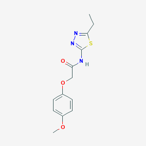 molecular formula C13H15N3O3S B311824 N-(5-ethyl-1,3,4-thiadiazol-2-yl)-2-(4-methoxyphenoxy)acetamide 