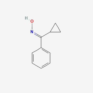 molecular formula C10H11NO B3118261 (E)-cyclopropyl(phenyl)methanone oxime CAS No. 23554-72-5