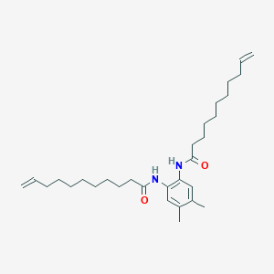 molecular formula C30H48N2O2 B311829 N-[4,5-dimethyl-2-(undec-10-enoylamino)phenyl]undec-10-enamide 