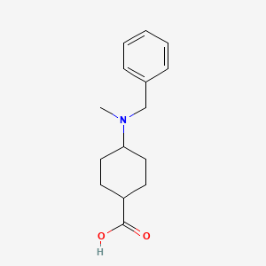 molecular formula C15H21NO2 B3118318 4-[苄基(甲基)氨基]环己烷-1-羧酸 CAS No. 2365228-66-4