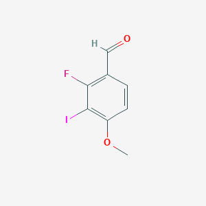 molecular formula C8H6FIO2 B3118325 2-氟-3-碘-4-甲氧基苯甲醛 CAS No. 2365419-30-1