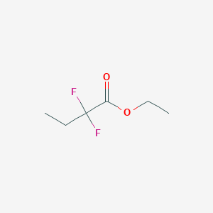 molecular formula C6H10F2O2 B3118328 2,2-二氟丁酸乙酯 CAS No. 2368-92-5