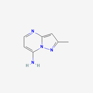 molecular formula C7H8N4 B3118339 2-甲基吡唑并[1,5-a]嘧啶-7-胺 CAS No. 2369-83-7