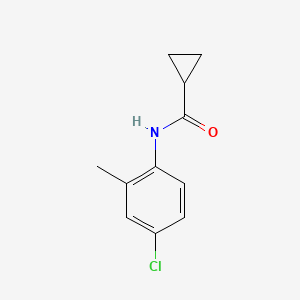 molecular formula C11H12ClNO B3118359 N-(4-chloro-2-methylphenyl)cyclopropanecarboxamide CAS No. 23742-27-0