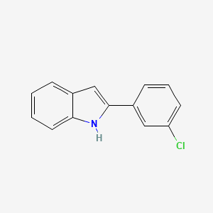 molecular formula C14H10ClN B3118363 2-(3-Chlorophenyl)-1H-indole CAS No. 23746-77-2