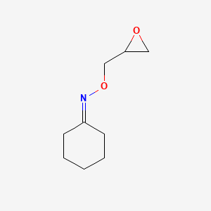 molecular formula C9H15NO2 B3118374 N-(环氧乙烷-2-甲氧基)环己胺 CAS No. 23753-42-6