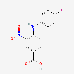 molecular formula C13H9FN2O4 B3118378 4-(4-Fluoroanilino)-3-nitrobenzoic acid CAS No. 23764-56-9
