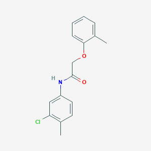 molecular formula C16H16ClNO2 B311838 N-(3-chloro-4-methylphenyl)-2-(2-methylphenoxy)acetamide 
