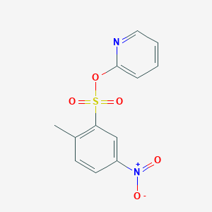 molecular formula C12H10N2O5S B311846 2-Pyridinyl 5-nitro-2-methylbenzenesulfonate 
