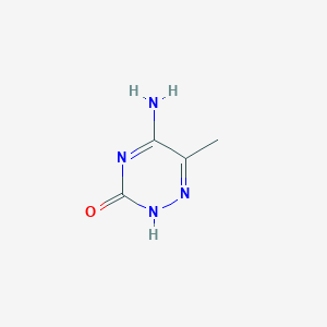 molecular formula C4H6N4O B3118471 5-Amino-6-methyl-1,2,4-triazin-3-ol CAS No. 23891-10-3