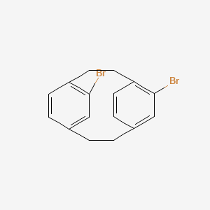 molecular formula C16H14Br2 B3118485 pseudo-meta-Dibromo[2.2]paracyclophane CAS No. 23927-42-6